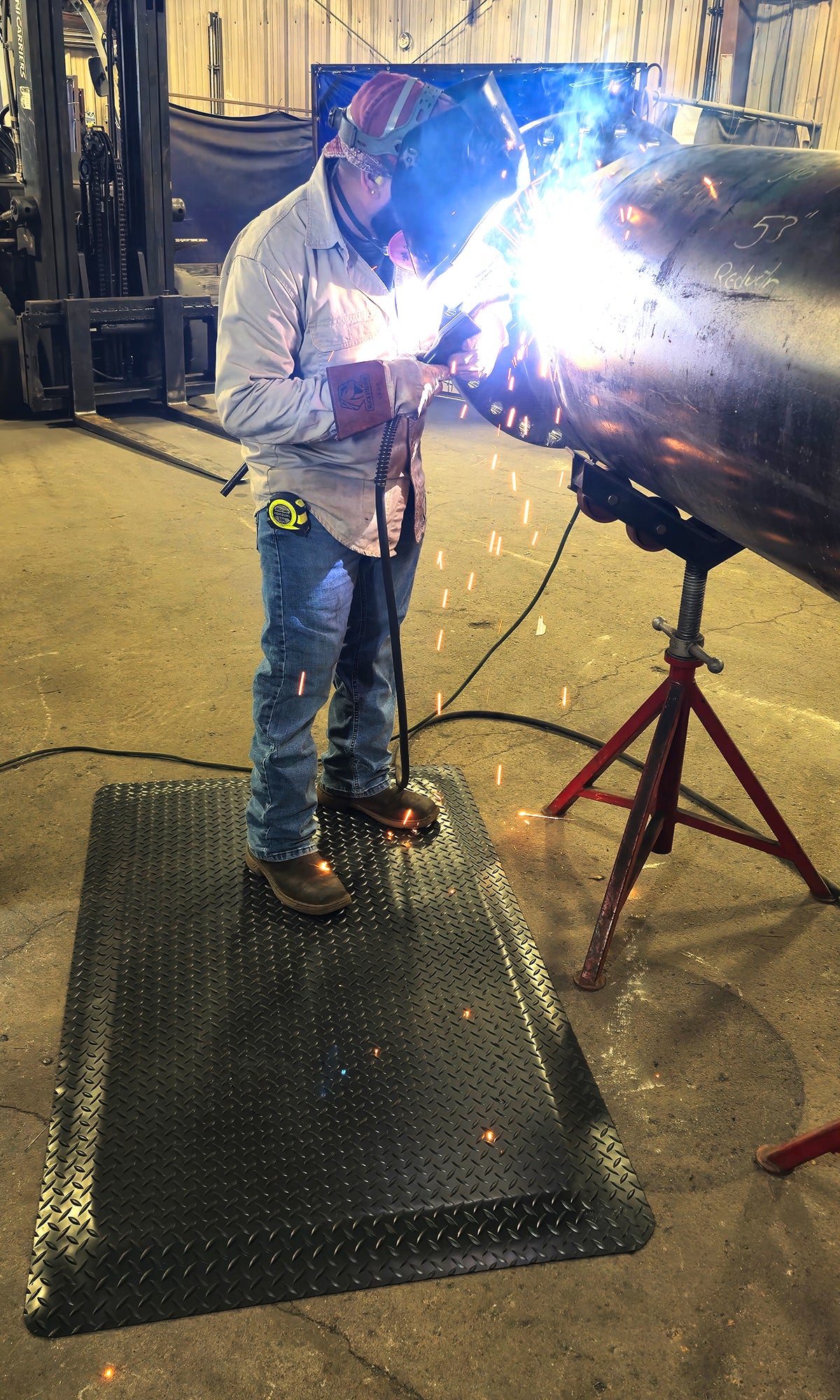 Nitrile Diamond Plate Anti Fatigue Mat