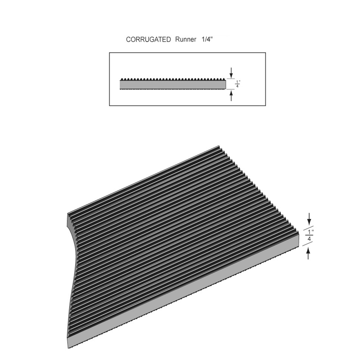 Corrugated Runner