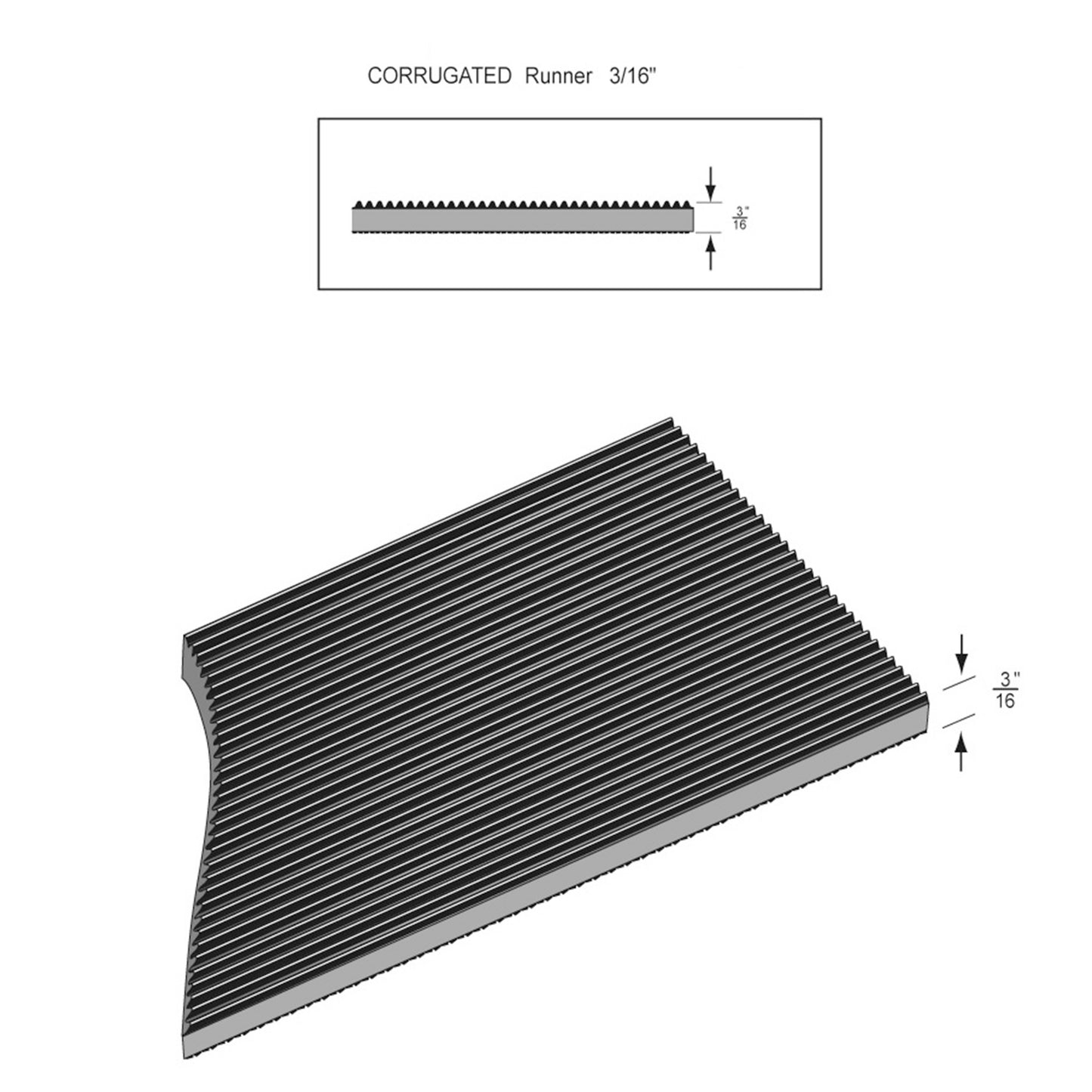 Corrugated Runner