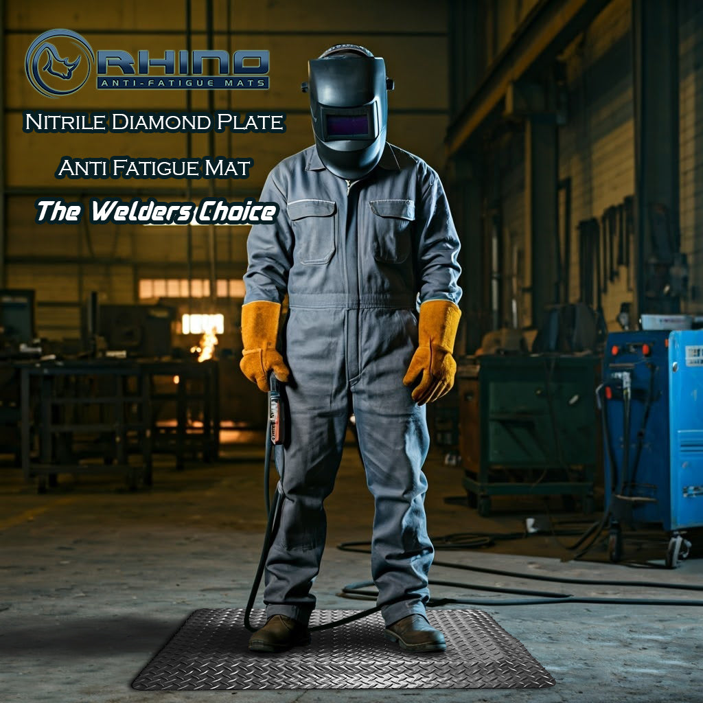 Nitrile Diamond Plate Anti Fatigue Mat