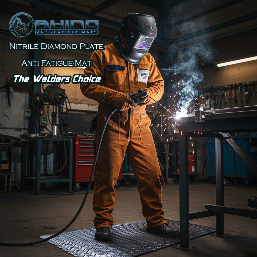 Nitrile Diamond Plate Anti Fatigue Mat