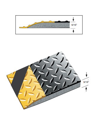 Diamond Plate Chevron Anti-Fatigue