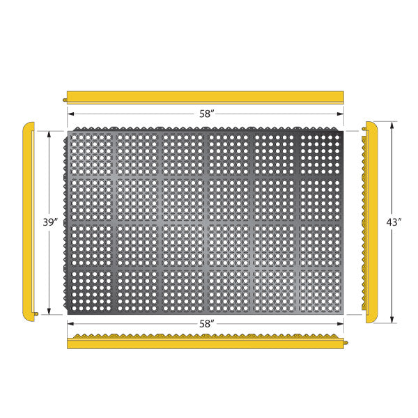 M-Series® Meter Mat Drain-Thru (Black)