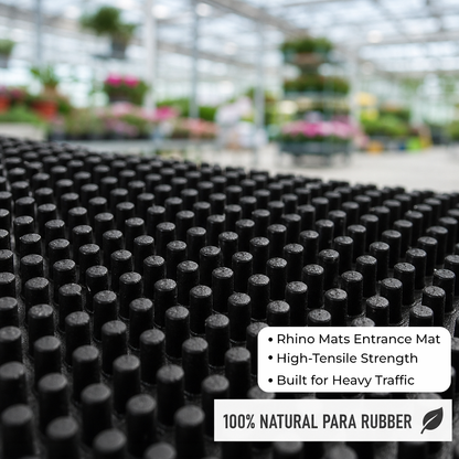 Alfombras de entrada con púas de goma