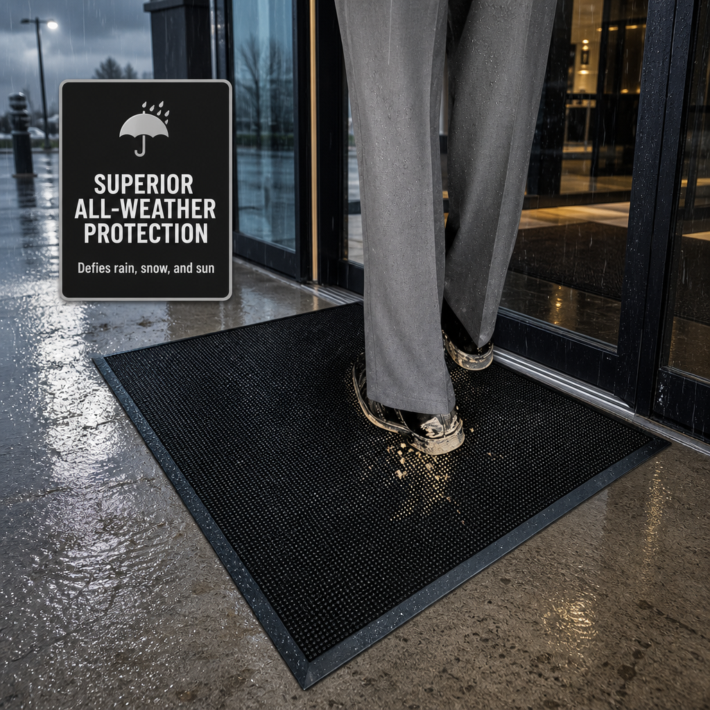 Alfombras de entrada con púas de goma