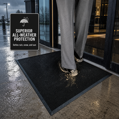 Alfombras de entrada con púas de goma