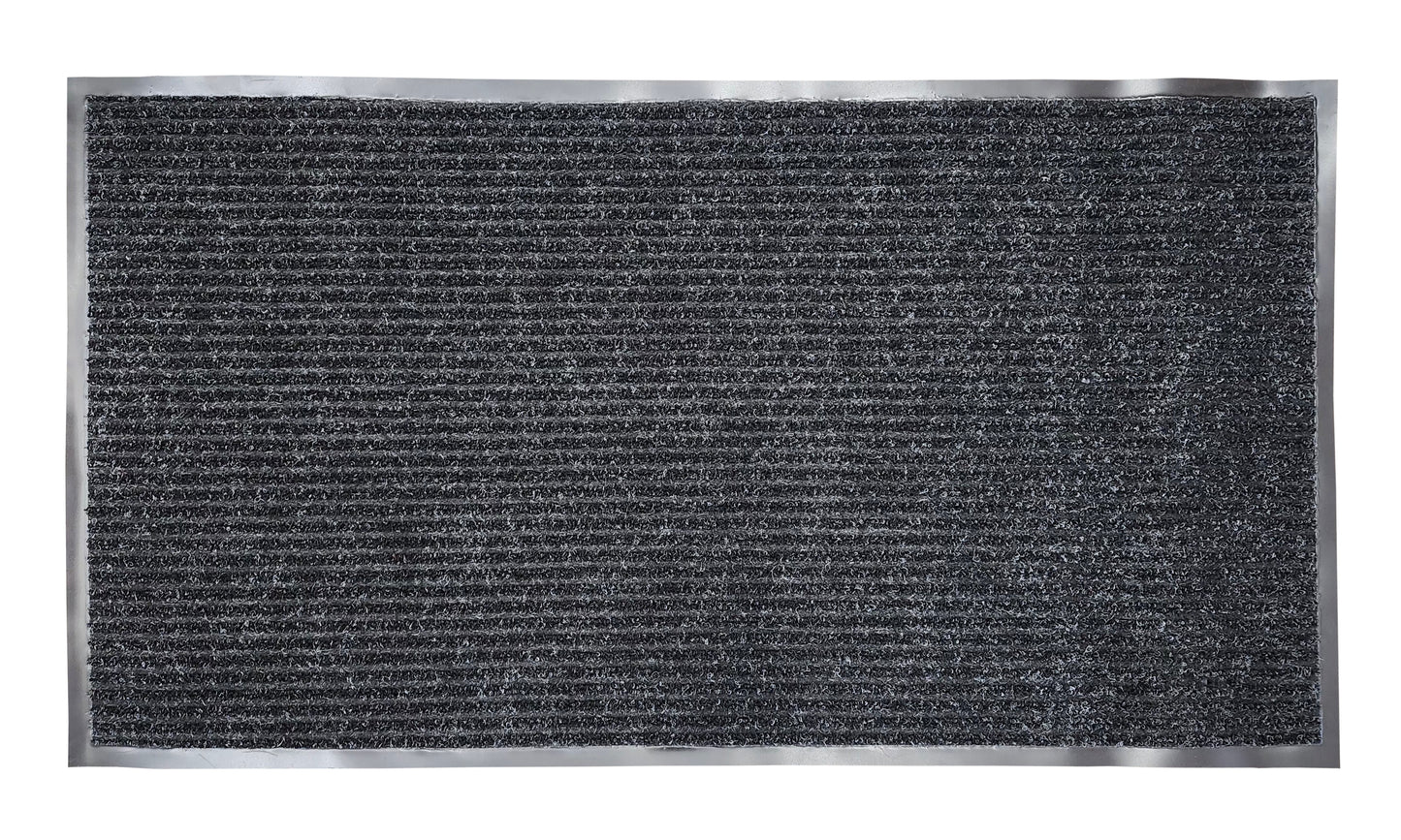 Brush Rib Charcoal Entrance Mat – Heavy-Duty Floor