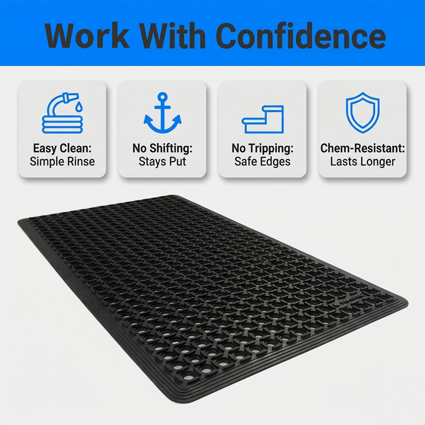 Tapetes K-Series® Comfort Tract Drain-Thru (Negro y Terracota)