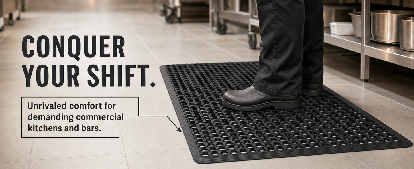 Tapetes K-Series® Comfort Tract Drain-Thru (Negro y Terracota)
