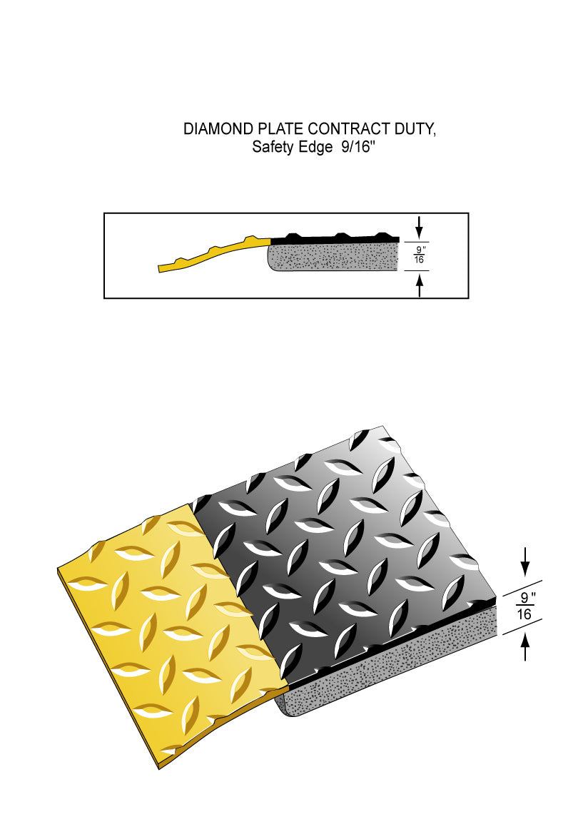 Contract Duty™ Diamond Plate Anti-Fatigue Mat