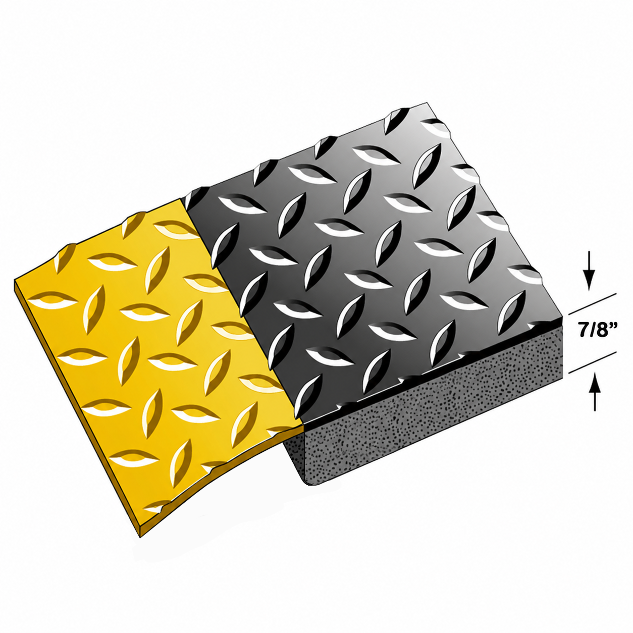Contract Duty™ Diamond Plate Anti-Fatigue Mat