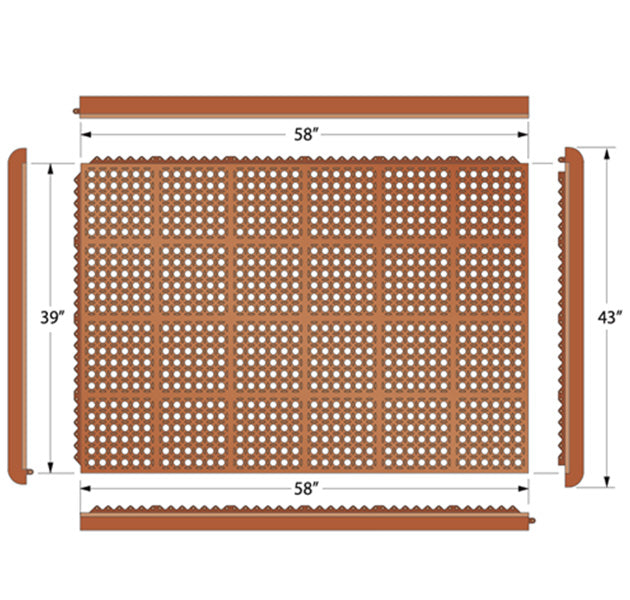 M-Series Meter Mat (Terra Cotta) Drain-Thru