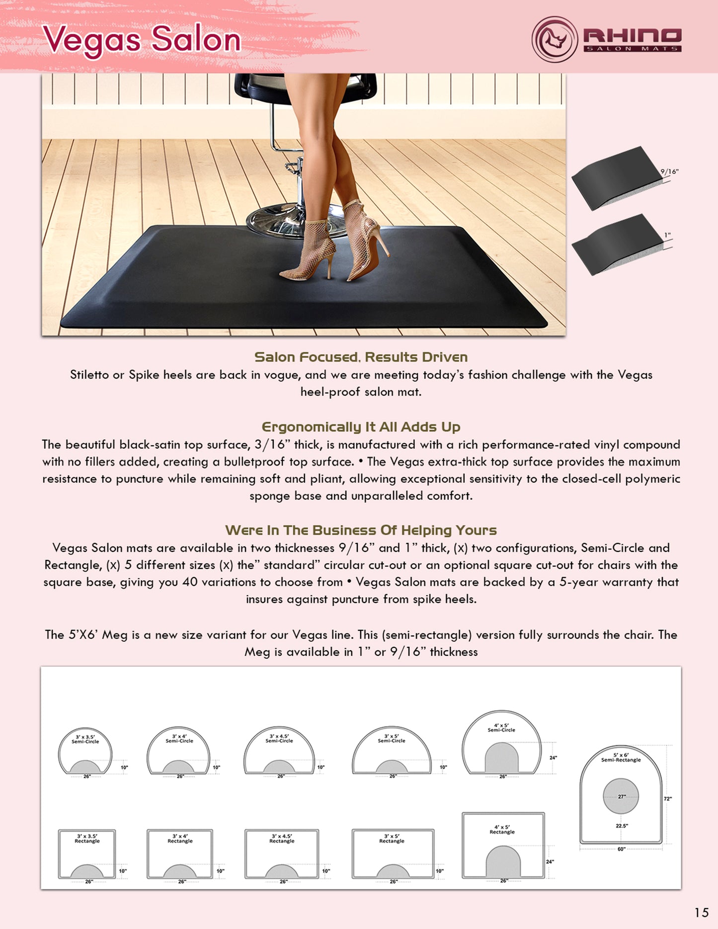 Vegas Salon Mats