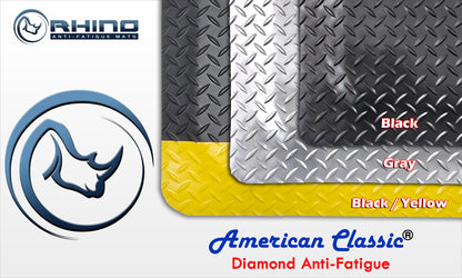 American Classic® سجادة مضادة للتعب بنمط لوح الألماس