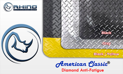 American Classic® سجادة مضادة للتعب بنمط لوح الألماس
