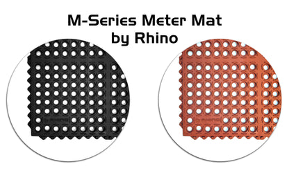 حصيرة مصرفية M-Series® Meter Mat Drain-Thru (لون أسود)