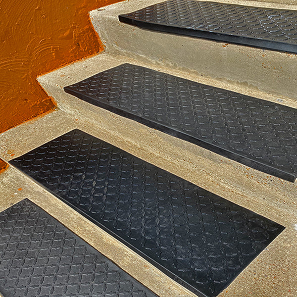 rubber tread for stairs Rhino Diamond Stair Treads – Rhino Mats