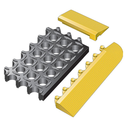 حصيرة مصرفية M-Series® Meter Mat Drain-Thru (لون أسود)